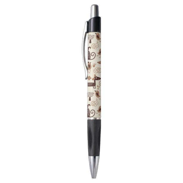 Caneta teste padrão com cães bonitos (Topo (Vertical))
