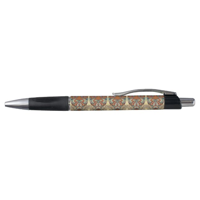 Caneta Teste padrão floral da tartaruga (Topo)