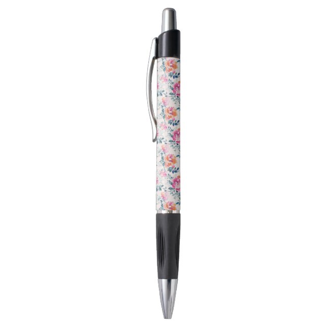 Caneta Teste padrão pintado dos rosas (Topo (Vertical))