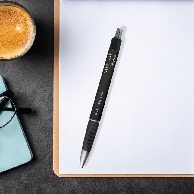 Caneta Texto do nome de site branco preto (Criador carregado)