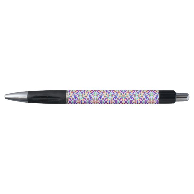 Caneta The pen features black accents and a click  (Frente)