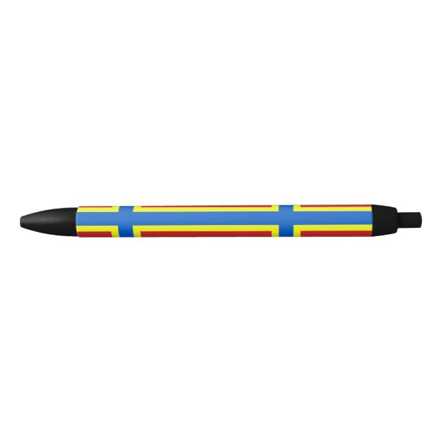 Caneta Tinta Preta Bandeira de Orkney (Frente)