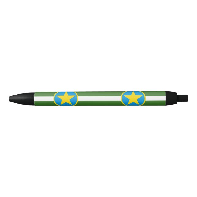 Caneta Tinta Preta da Bandeira da cidade de Jackso (Frente)