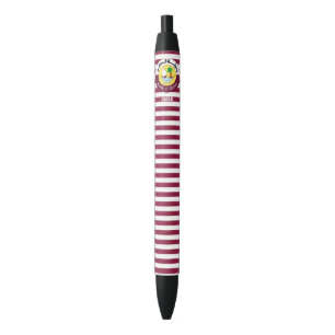 Caneta Tinta Preta Patriótica Fofa Bandeira do Cat