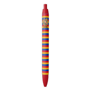 Caneta Tinta Preta Patriótica Fofa da Bandeira da