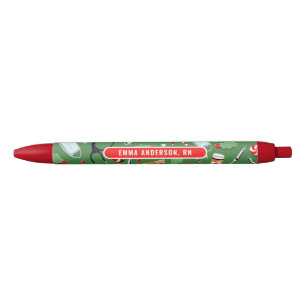 Caneta Tinta Preta Presente de Natal para Enfermei
