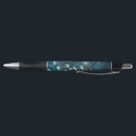 Caneta Van Gogh Almond Blossoms Dark Teal<br><div class="desc">Artista: Vincent Van Gogh Título: Almond Blossoms black teal Adicione um toque de elegância,  classe,  sofisticação e charme com as flores de amêndoa de Vincent Van Gogh em uma paleta de cores atualizada.</div>