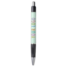 Caneta Verde Claro com Tinta Preta Logotipo Person