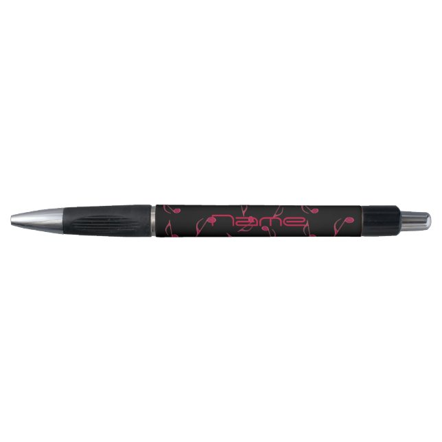 Caneta vermelha e preta personalizada das notas da (Frente)