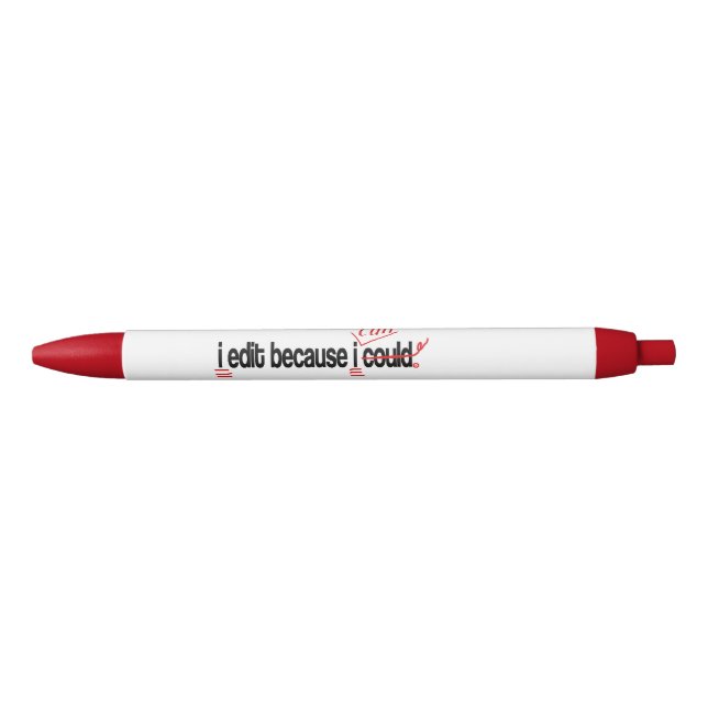 Caneta Vermelha Edito Porque Posso Personalizar (Frente)