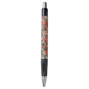 Caneta William Morris Acanto Ferrugem Vermelho Sage Verde