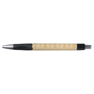 Caneta William Morris Salgueiro e Dourado Damasko Luxo