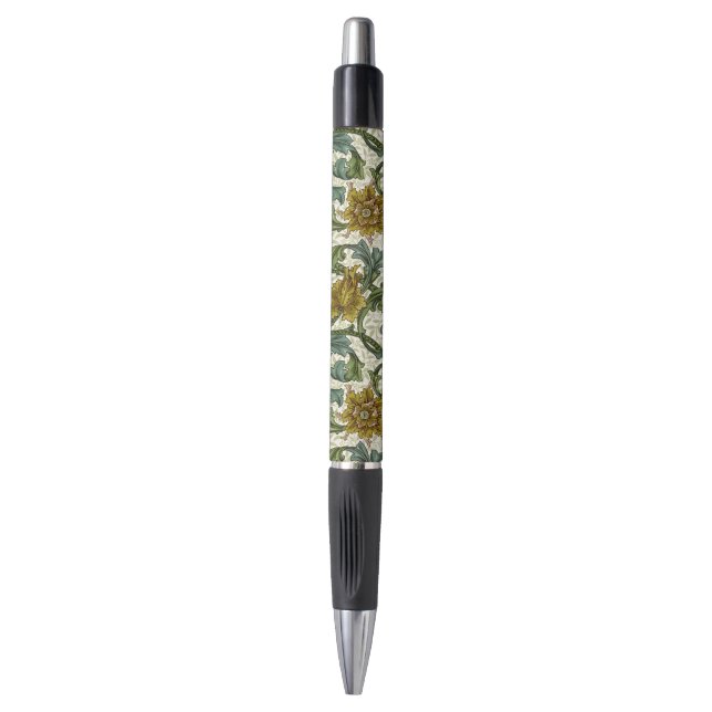 Caneta William Morris Solteiro Stem Floral Patterno (Frente Vertical)