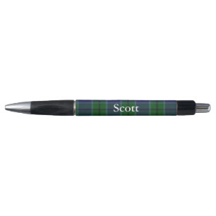 Caneta Xadrez Clássica Clan Scott Tartan Personali