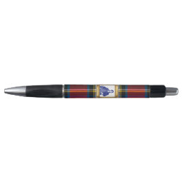 Caneta Xadrez Vermelho Royal Stewart Roberto Burns Preto