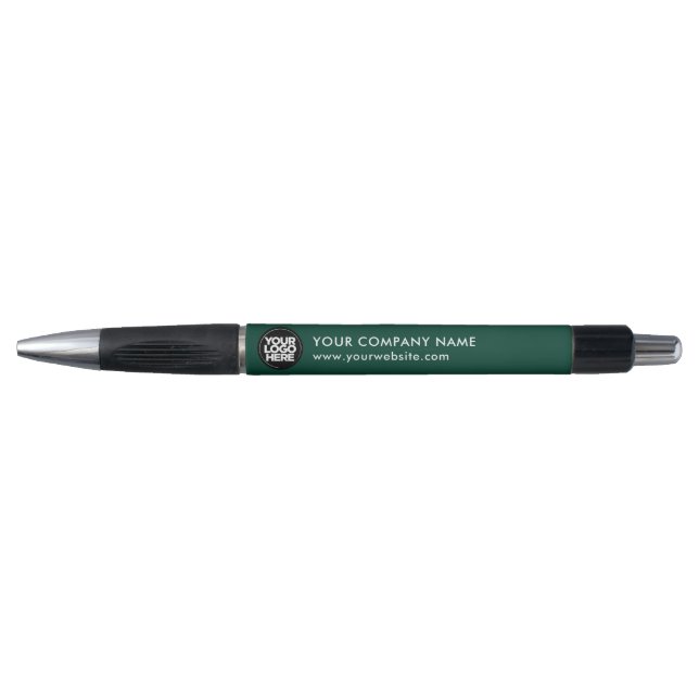 Caneta Your Business Logo Dark Green Promotional Pen (Frente)