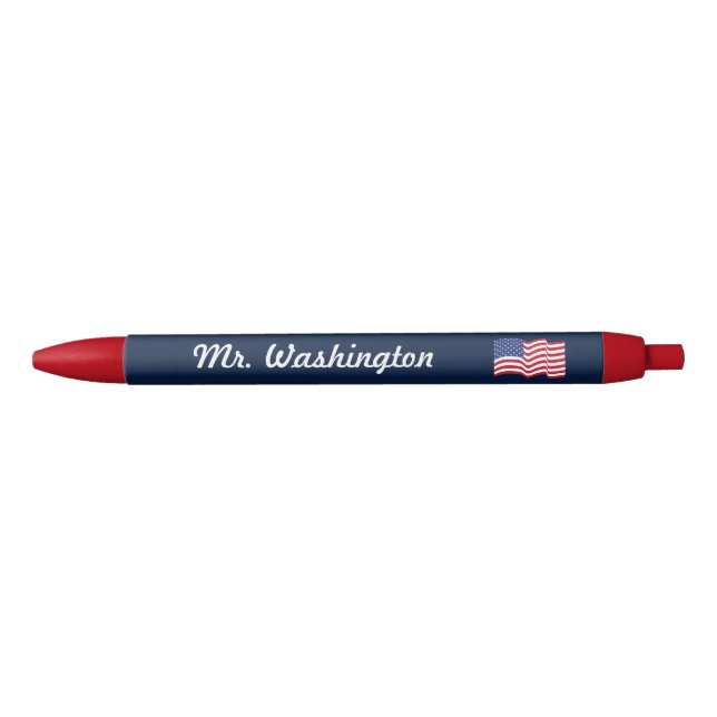 Canetas Personalizadas com a Bandeira Americana de (Frente)