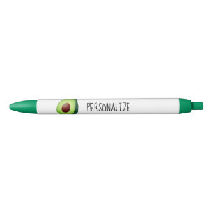 Canetas personalizadas com logotipo de abacate ver