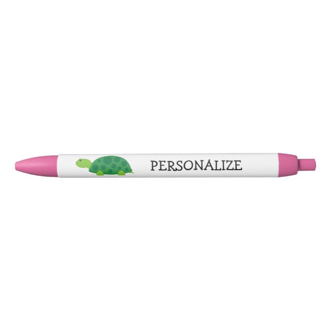 Canetas personalizadas de tartaruga verde para cri (Frente)