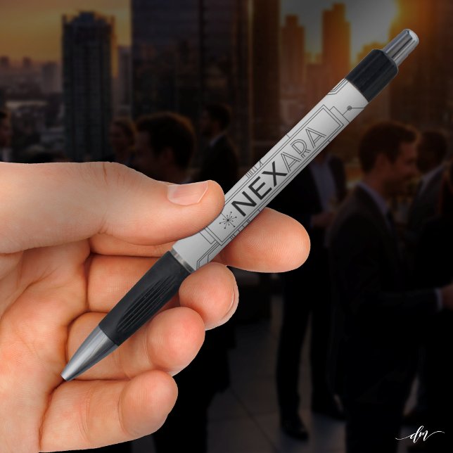 Canetas Personalizadas para Networking (Customizable networking pen to keep your brand and contact details visible for effortless promotion.)