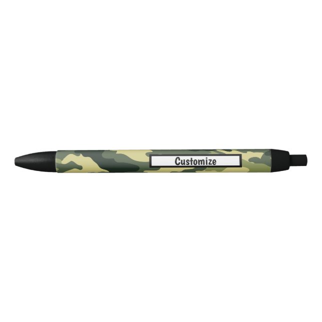 Canetas Personalizadas - Verde de Camuflagem (Frente)