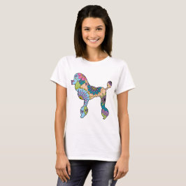 Caniche básica do t-shirt das mulheres
