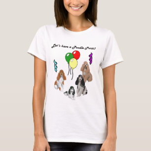 Caniche Parti no t-shirt cinzento