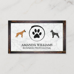 Canina   Marble   Fronteira de madeira Cartão de v