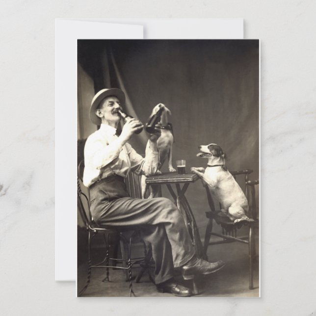 Caninos De Bebendo De Cerveja 1905 (Frente)