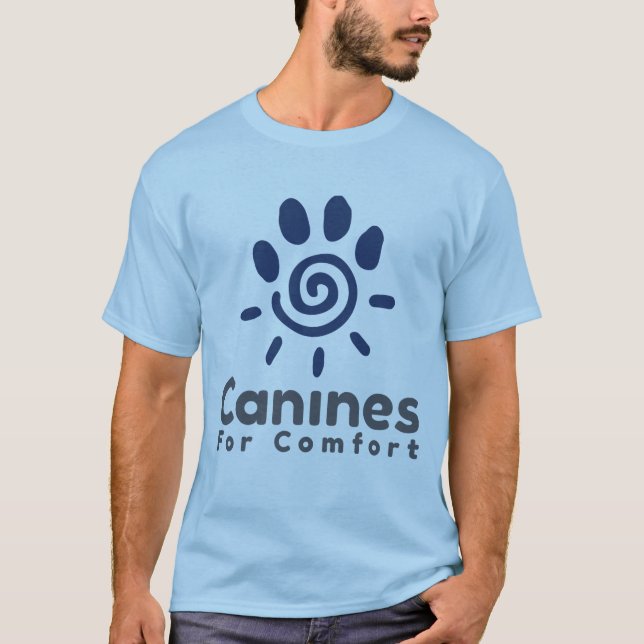 Caninos Para Camiseta Clássica De Conforto (Frente)
