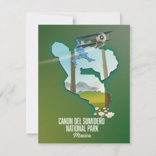 Cânion do Sumidouro, mapa do México