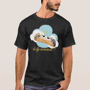 "cannoli santamente!"  camisa cómico da paródia 