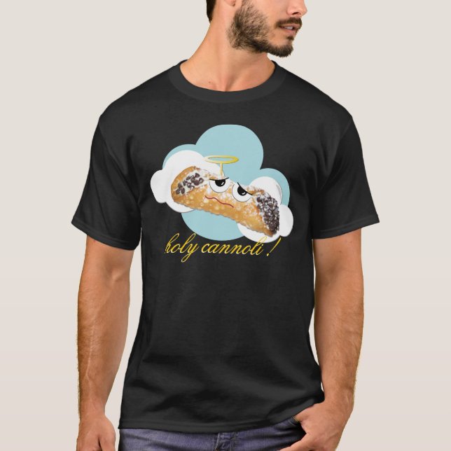 "cannoli santamente!"  camisa cómico da paródia t (Frente)