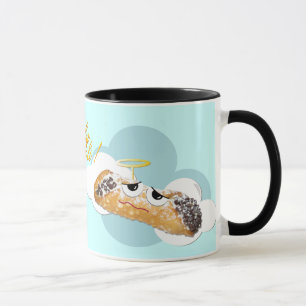 "cannoli santamente!" caneca cómico da paródia