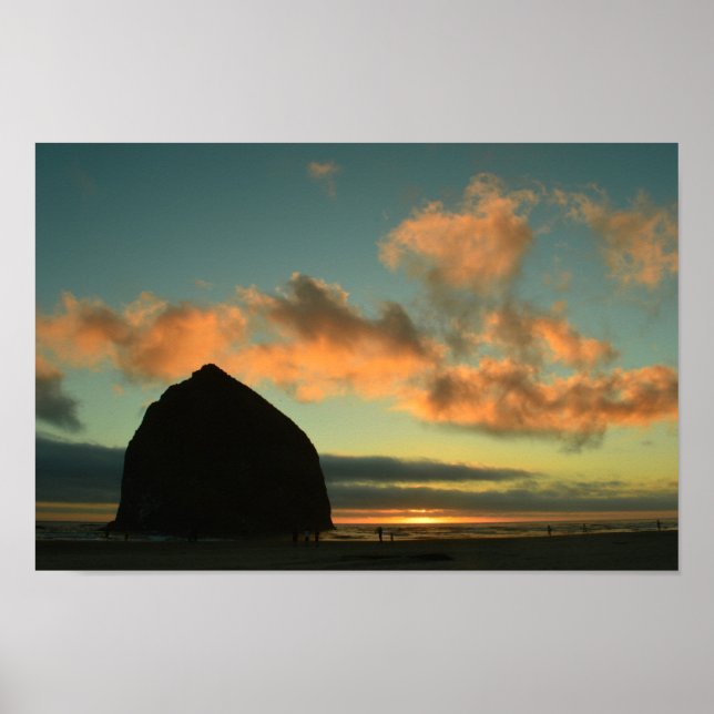 Cannon Beach Haystack Rock Photo Impressão (Frente)