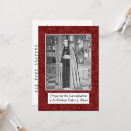 CANONIZAR ARCHBISHOP FULTON SHEEN ORTADOR CARTÃO