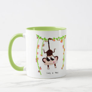 Canse Não, Macaco – Caneca Motivacional Fofa