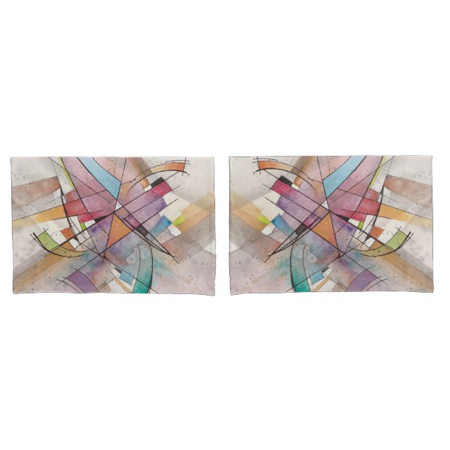 CANTATA em TOM PASTEL Arte Abstrata (Frente - conjunto)