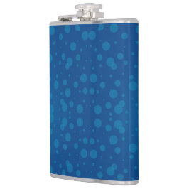 Cantil A blue hip flask with a silver cap 