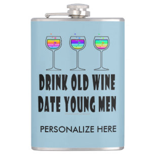 CANTIL A GARRAFA PERSONALIZADA, BEBE O VINHO VELHO,