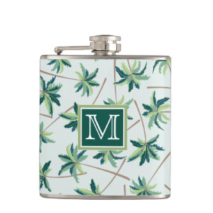 Cantil A palma tropical   do Foxtail adiciona sua inicial