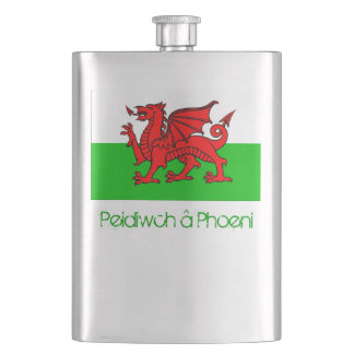 Cantil Â Phoeni Galês Hipflask de Peidiwch
