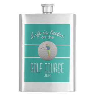 Cantil A vida é melhor Golf Poligonal iniciais do golfist