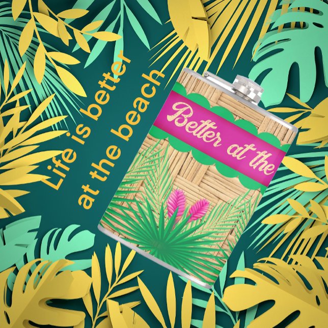 Cantil A vida é melhor na praia tropical (It's true! Life is better.)