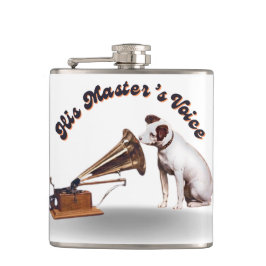 Cantil A Voz do Mestre Vinil Wrapped Flask