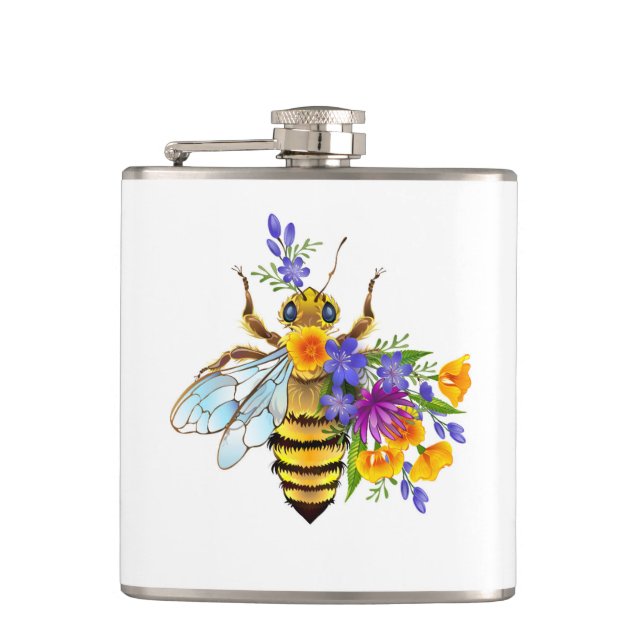 Cantil Abeja flor com plantas silvestres (Frente)