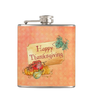 Cantil Abóbora E Folhas