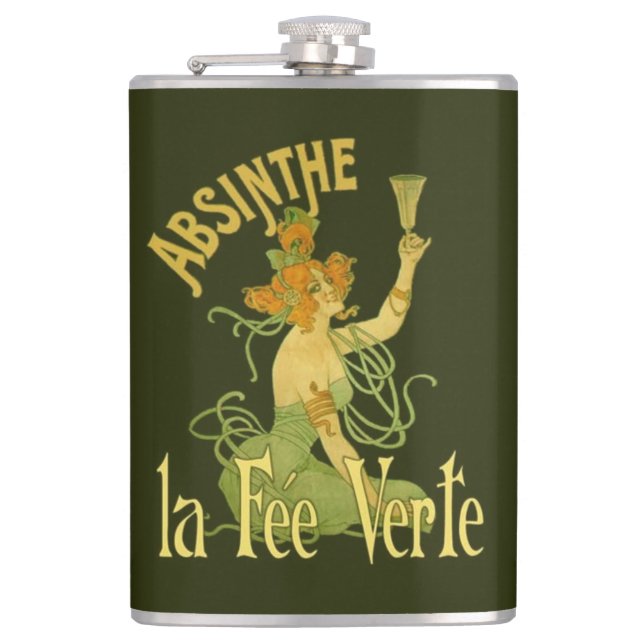 Cantil Absinthe Green Fairy La Fee Verte, Poster Steampun (Frente)