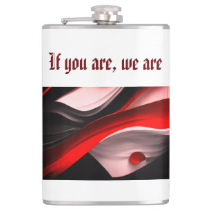 Cantil Abstrato Black & Red Collection Bold Modern Desenh