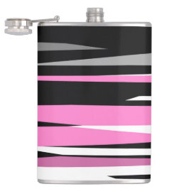 Cantil Abstrato branco e preto-e-rosa